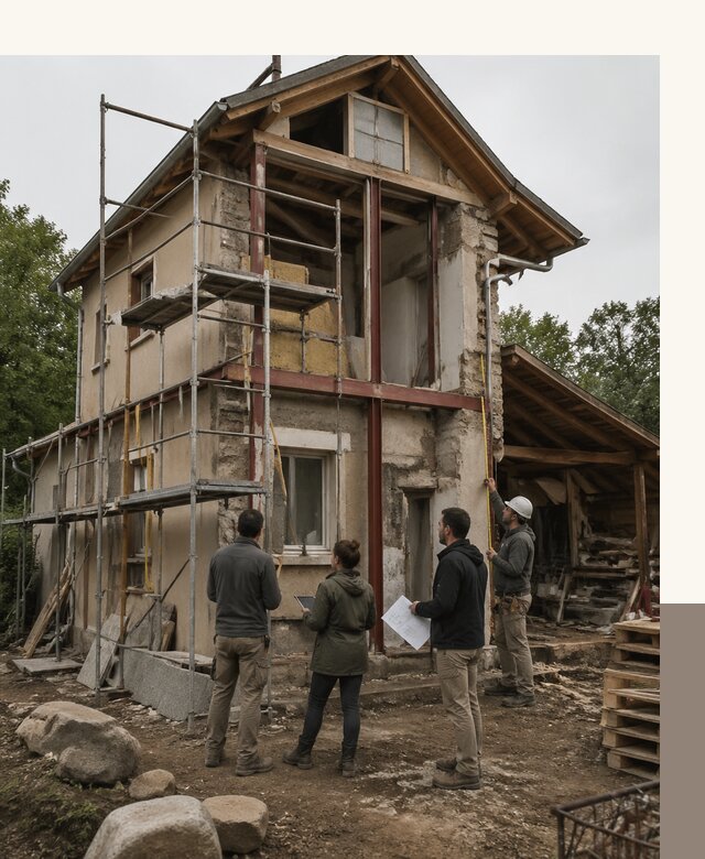 Реконструкция загородного дома под ключ в Озёрске от бюро