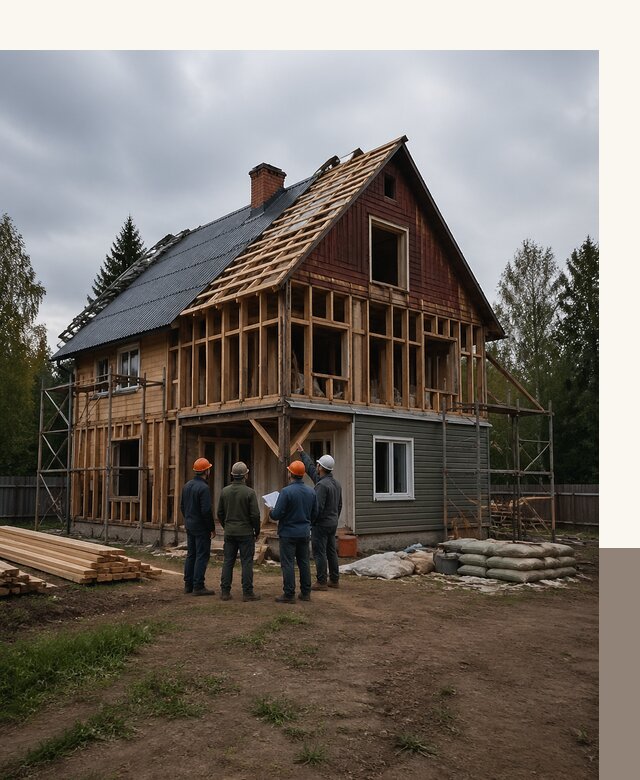 Реконструкция дачного дома в Озёрске под ключ с проектом