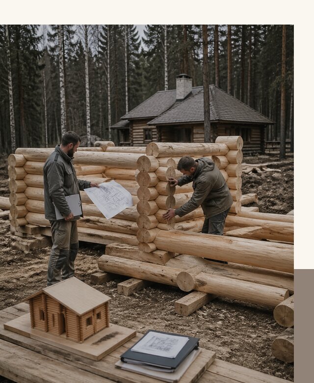 Проектирование и строительство домов из бревна в Озёрске